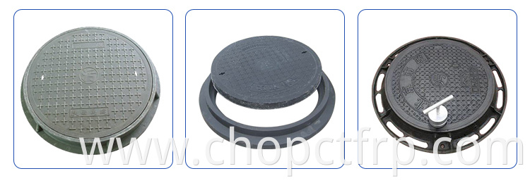 Fiberglass smc manhole cover and grass-planting manhole cover for grass